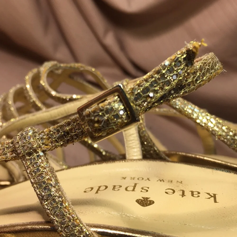 Kate Spade golden heels